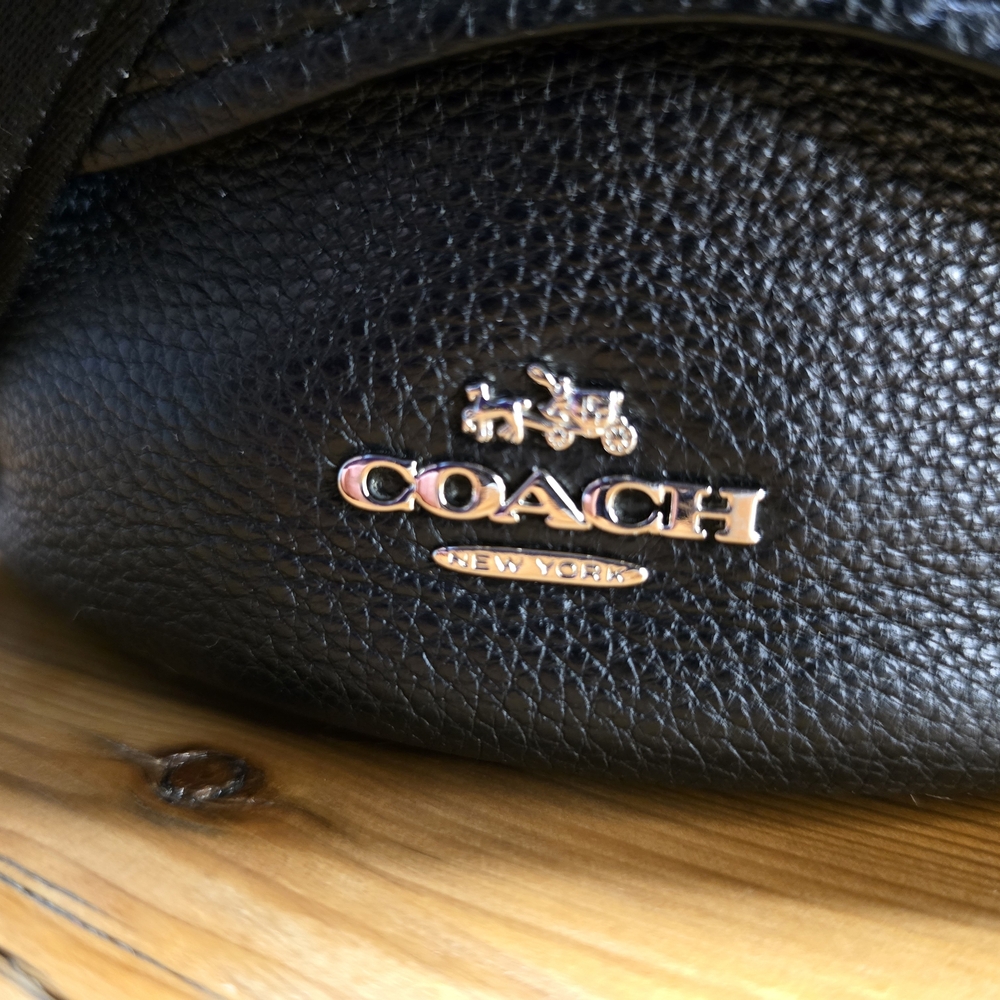 Coach Black Leather Petal Drawstring Bucket Bag - Picture 3 of 9